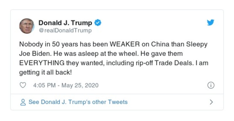 Post preview from Donald Trump