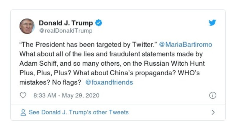 Post preview from Donald Trump