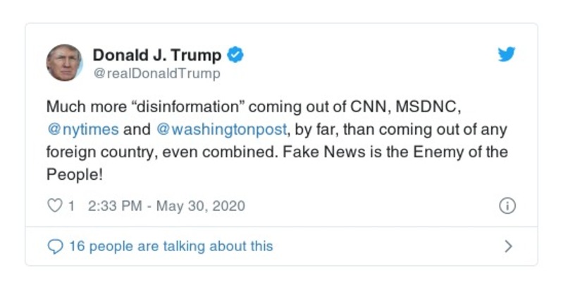 Post preview from Donald Trump