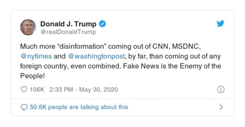 Post preview from Donald Trump