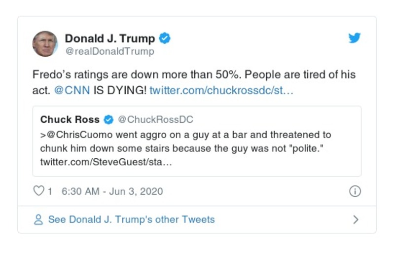 Post preview from Donald Trump