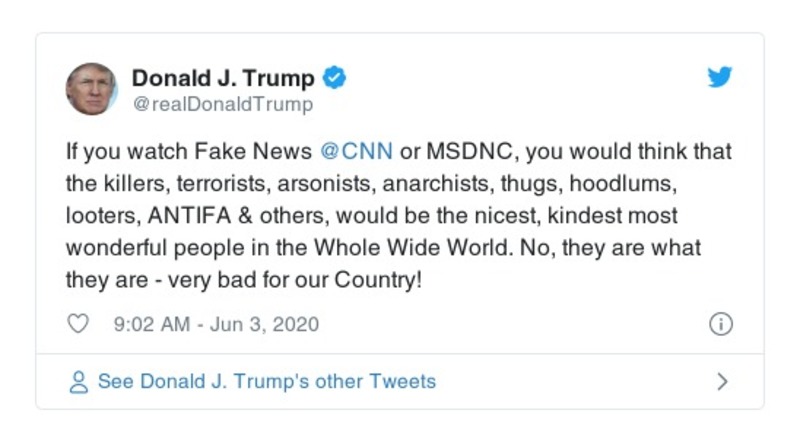 Post preview from Donald Trump