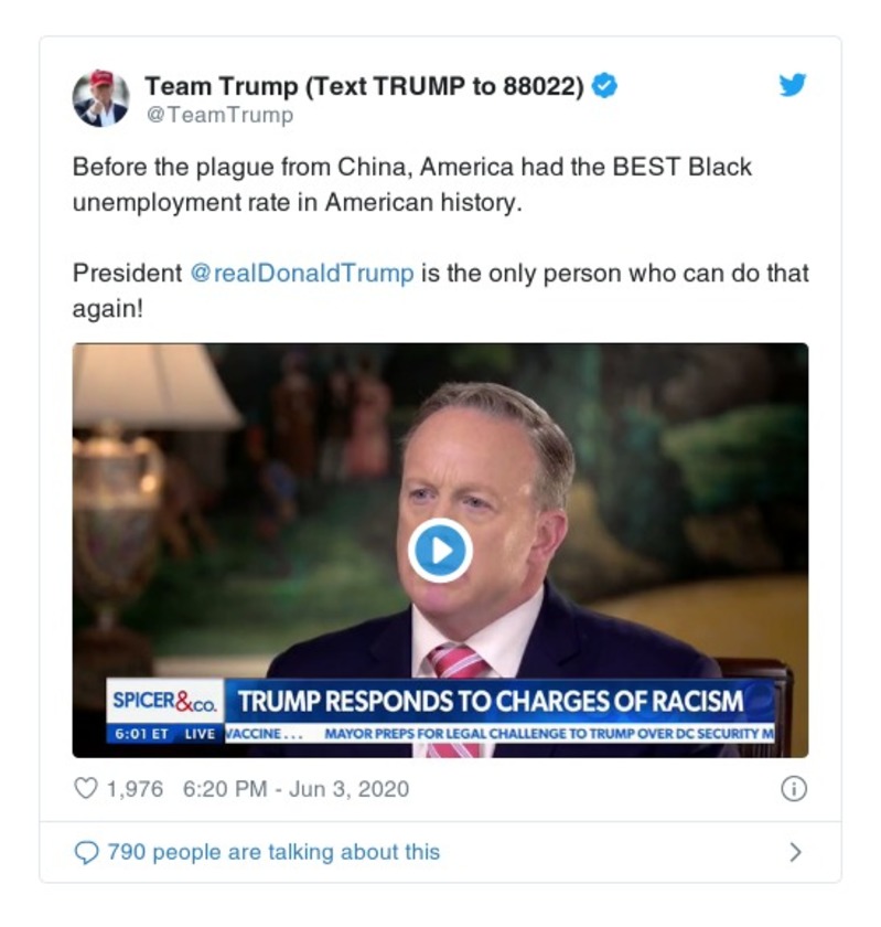 Post preview from Donald Trump