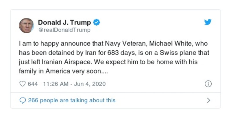 Post preview from Donald Trump