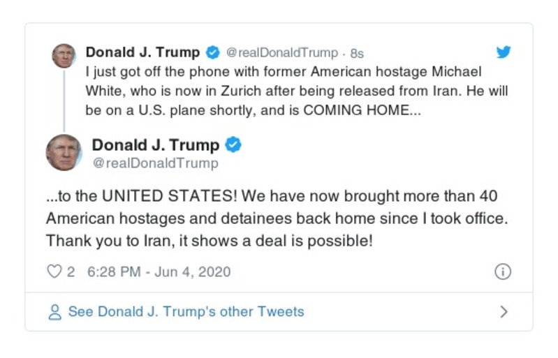 Post preview from Donald Trump