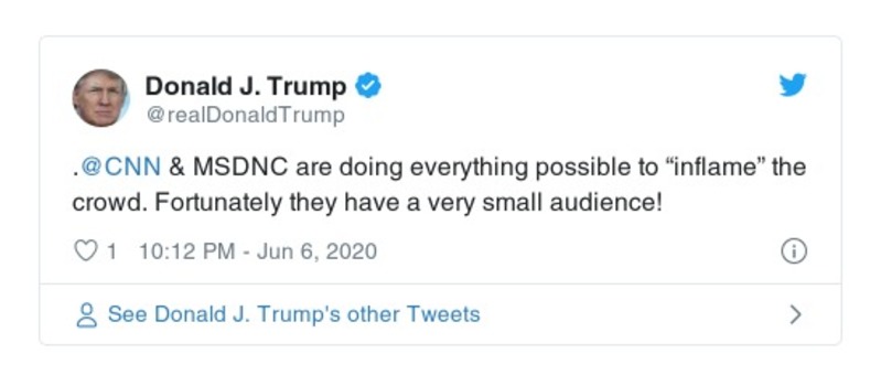 Post preview from Donald Trump