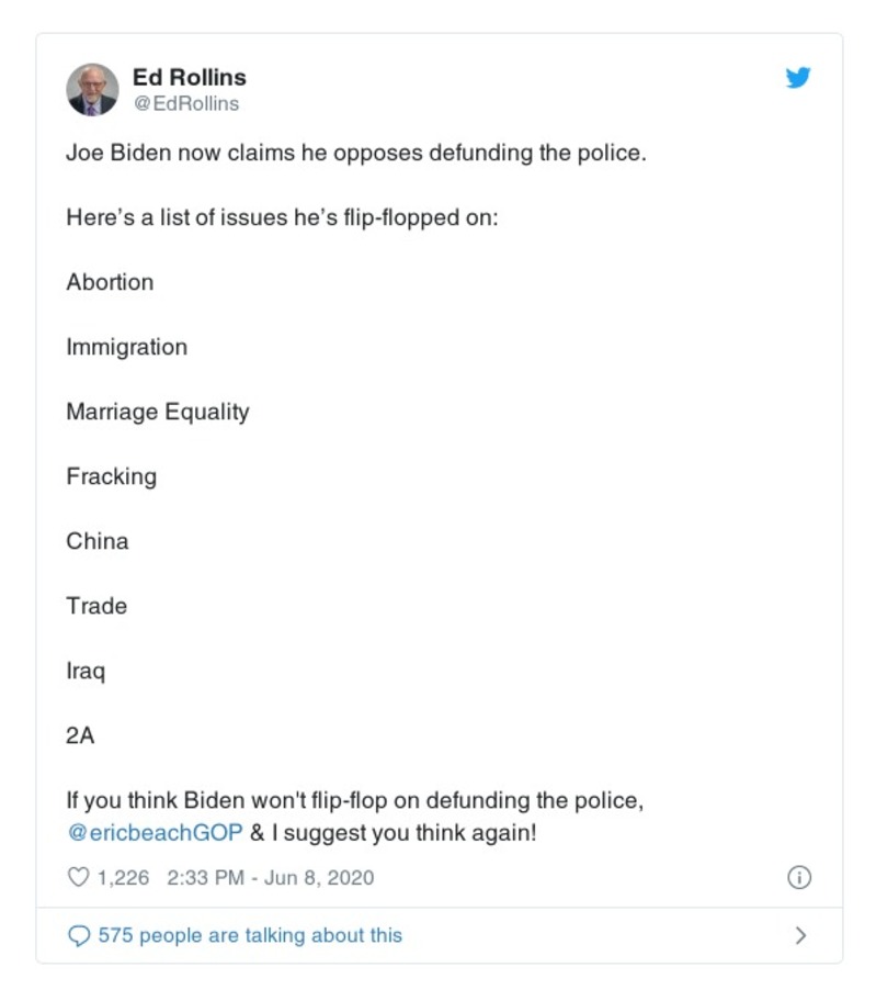 Post preview from Donald Trump