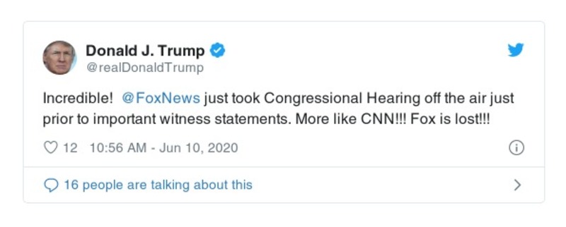 Post preview from Donald Trump