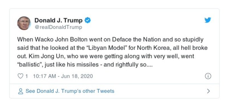 Post preview from Donald Trump