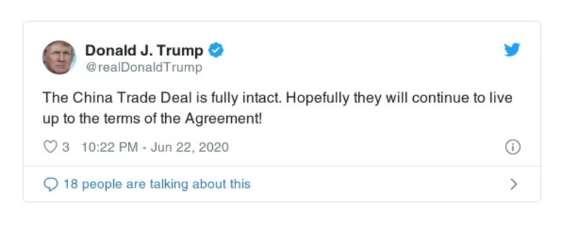 Post preview from Donald Trump