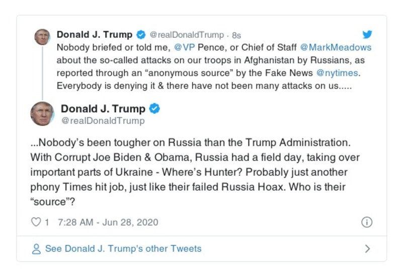 Post preview from Donald Trump