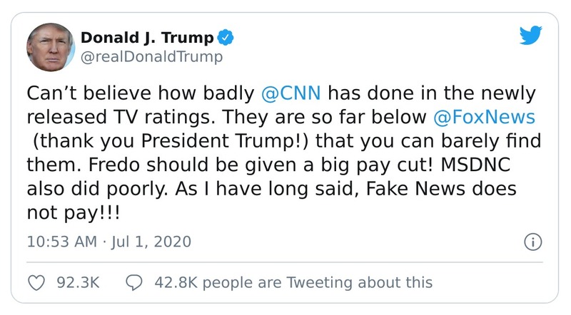 Post preview from Donald Trump