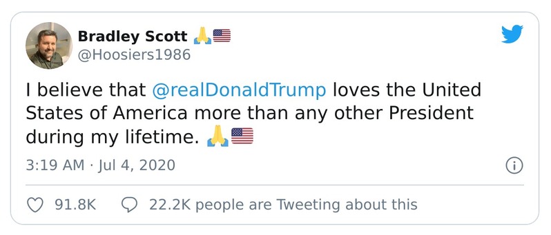 Post preview from Donald Trump
