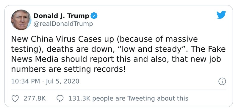 Post preview from Donald Trump