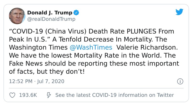 Post preview from Donald Trump