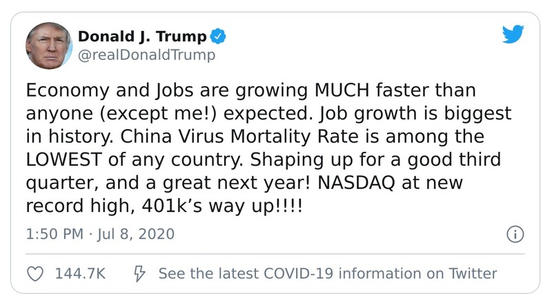 Post preview from Donald Trump