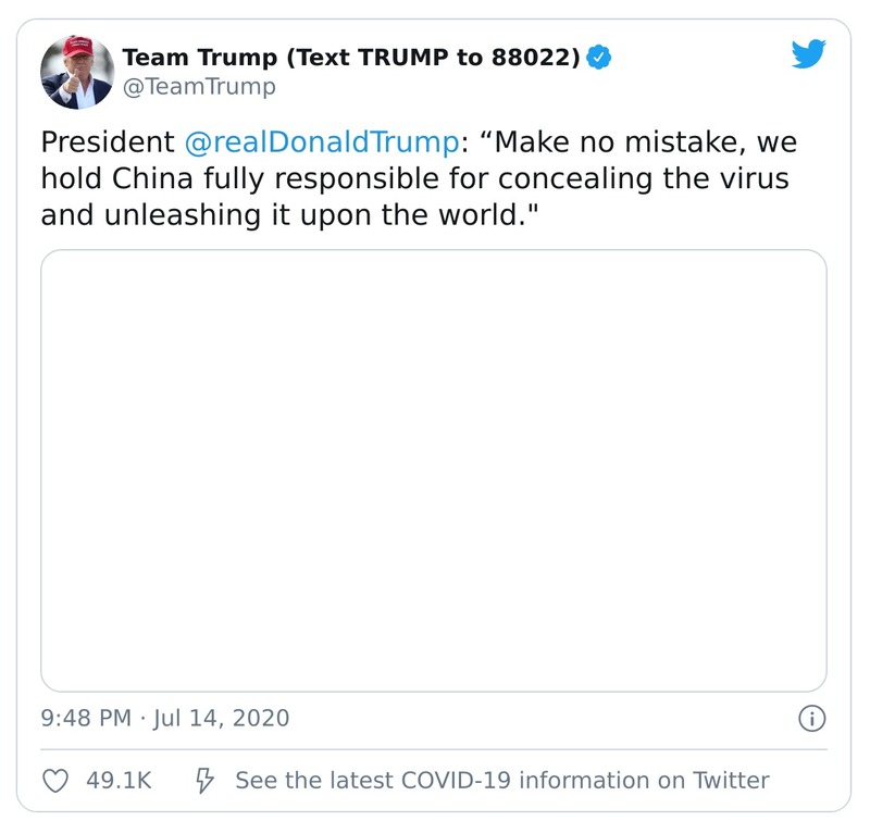 Post preview from Donald Trump