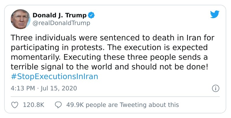 Post preview from Donald Trump