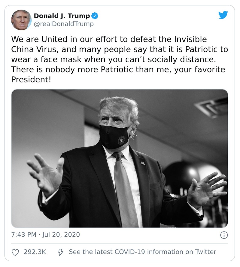 Post preview from Donald Trump