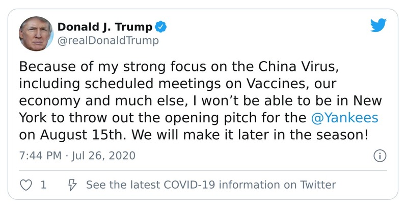 Post preview from Donald Trump