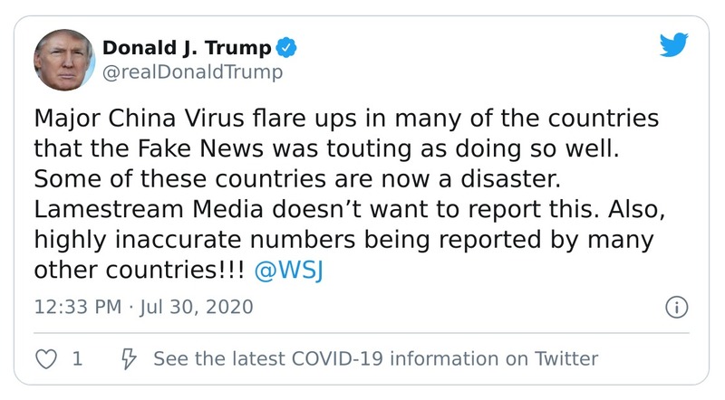 Post preview from Donald Trump