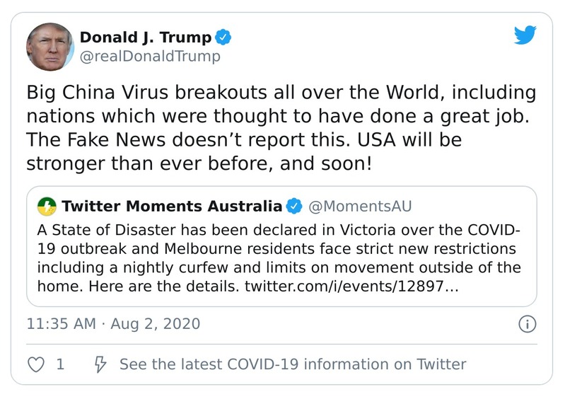 Post preview from Donald Trump