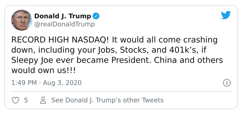 Post preview from Donald Trump