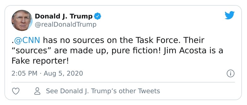 Post preview from Donald Trump