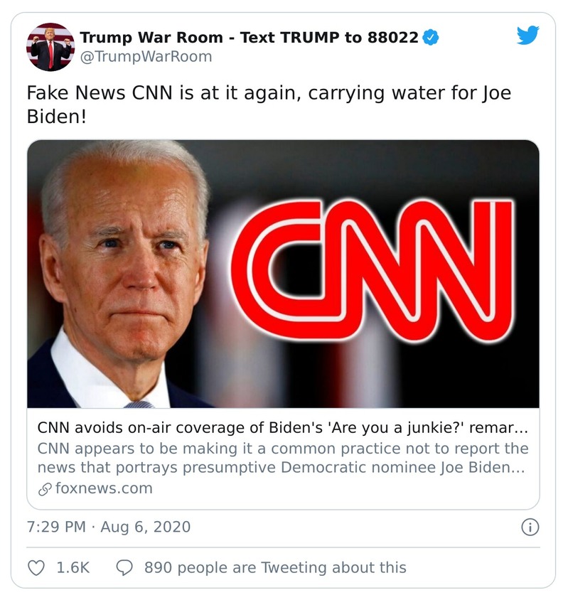 Post preview from Donald Trump