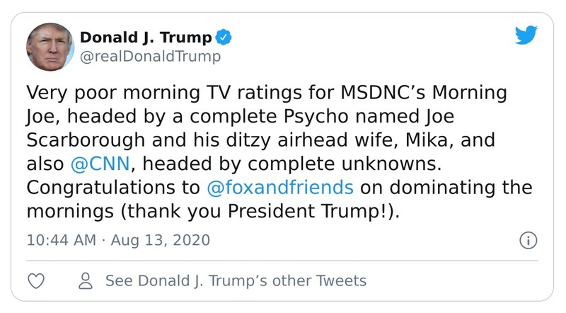 Post preview from Donald Trump