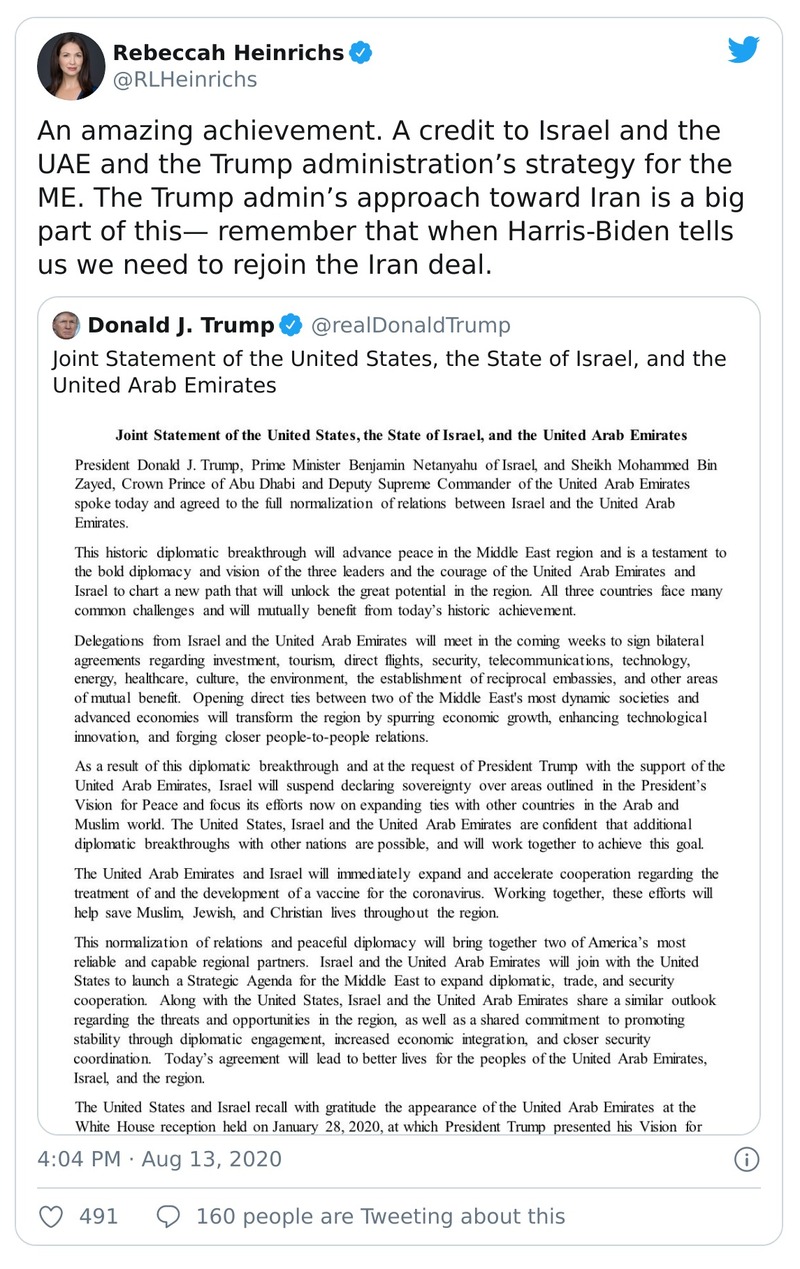 Post preview from Donald Trump