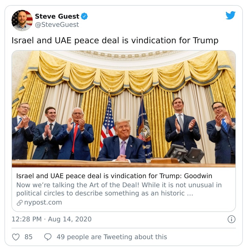 Post preview from Donald Trump