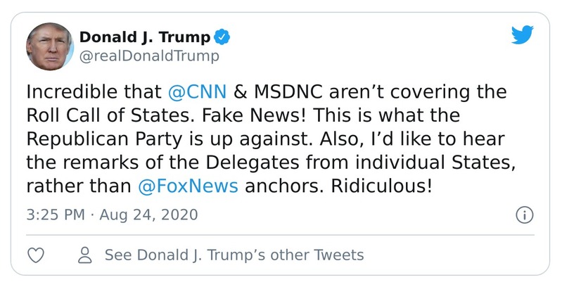 Post preview from Donald Trump