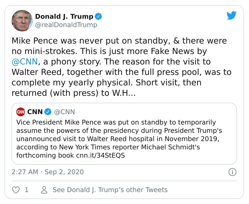 Post preview from Donald Trump