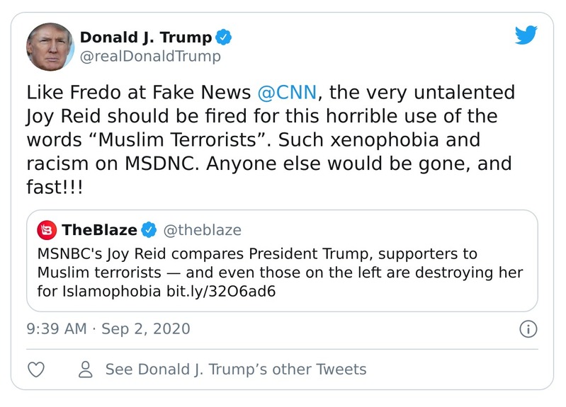 Post preview from Donald Trump