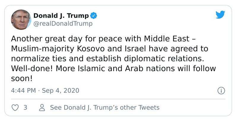 Post preview from Donald Trump