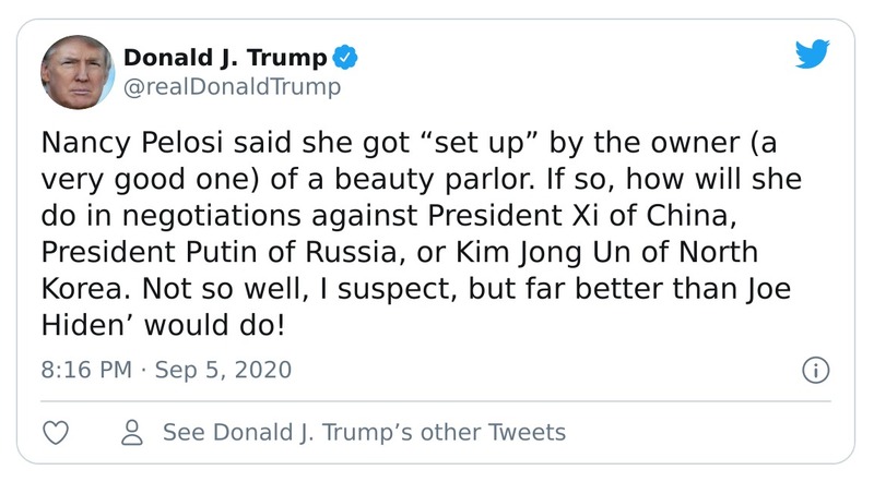 Post preview from Donald Trump