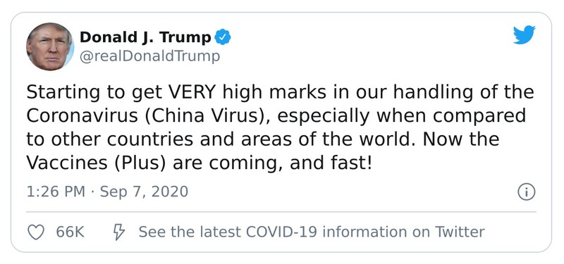 Post preview from Donald Trump