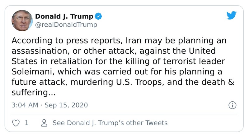 Post preview from Donald Trump