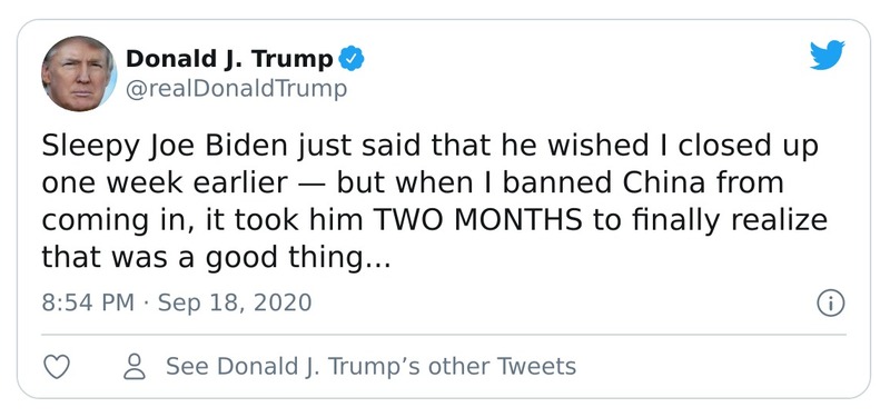 Post preview from Donald Trump