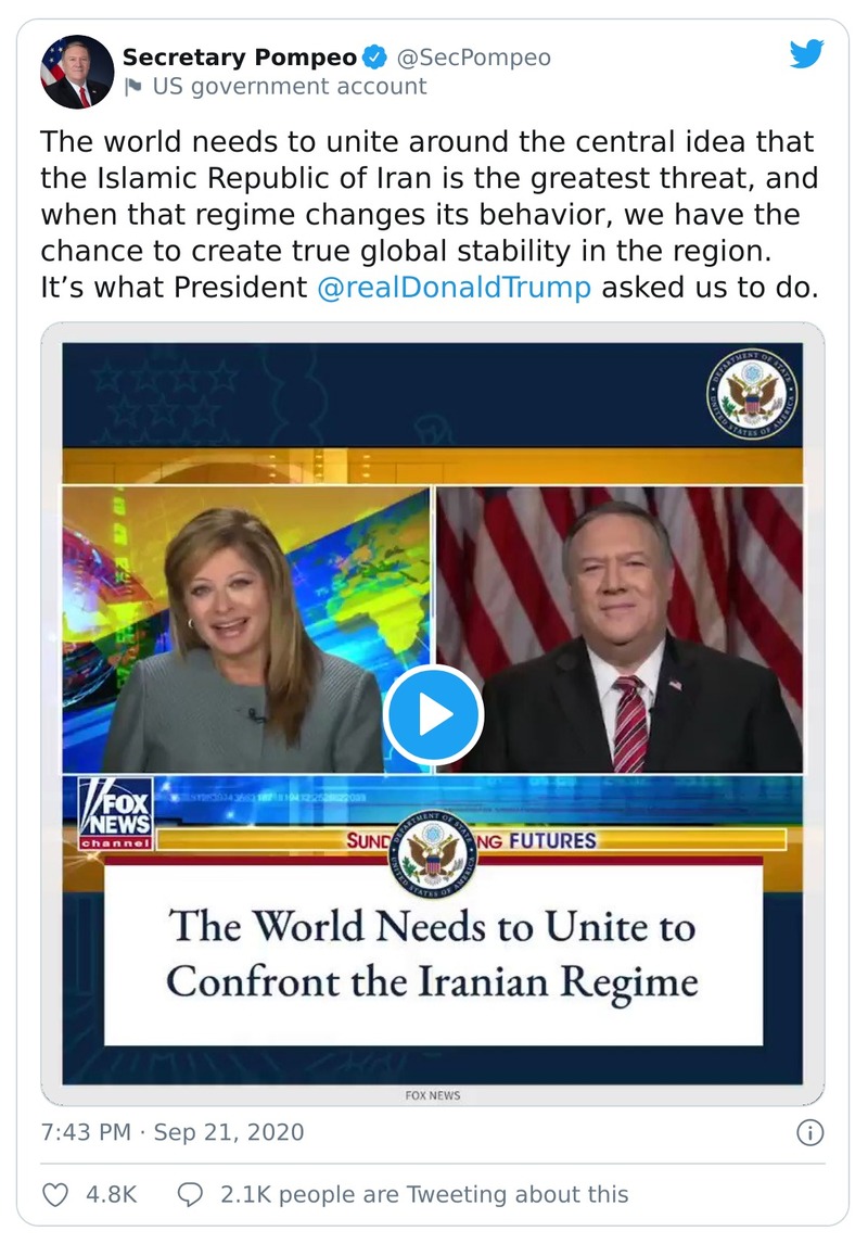 Post preview from Donald Trump