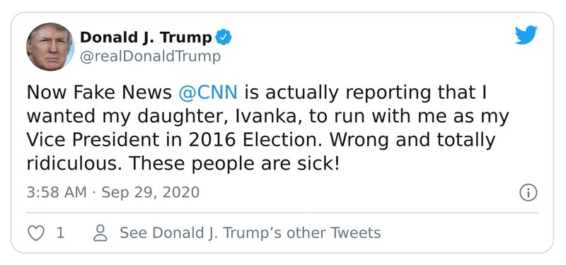 Post preview from Donald Trump