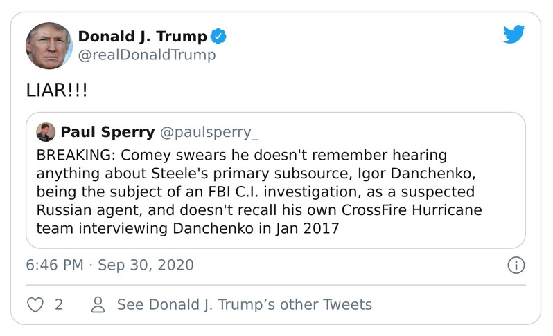 Post preview from Donald Trump