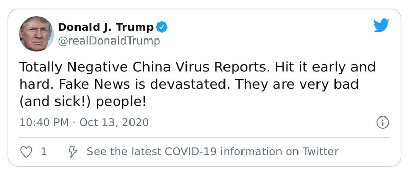 Post preview from Donald Trump