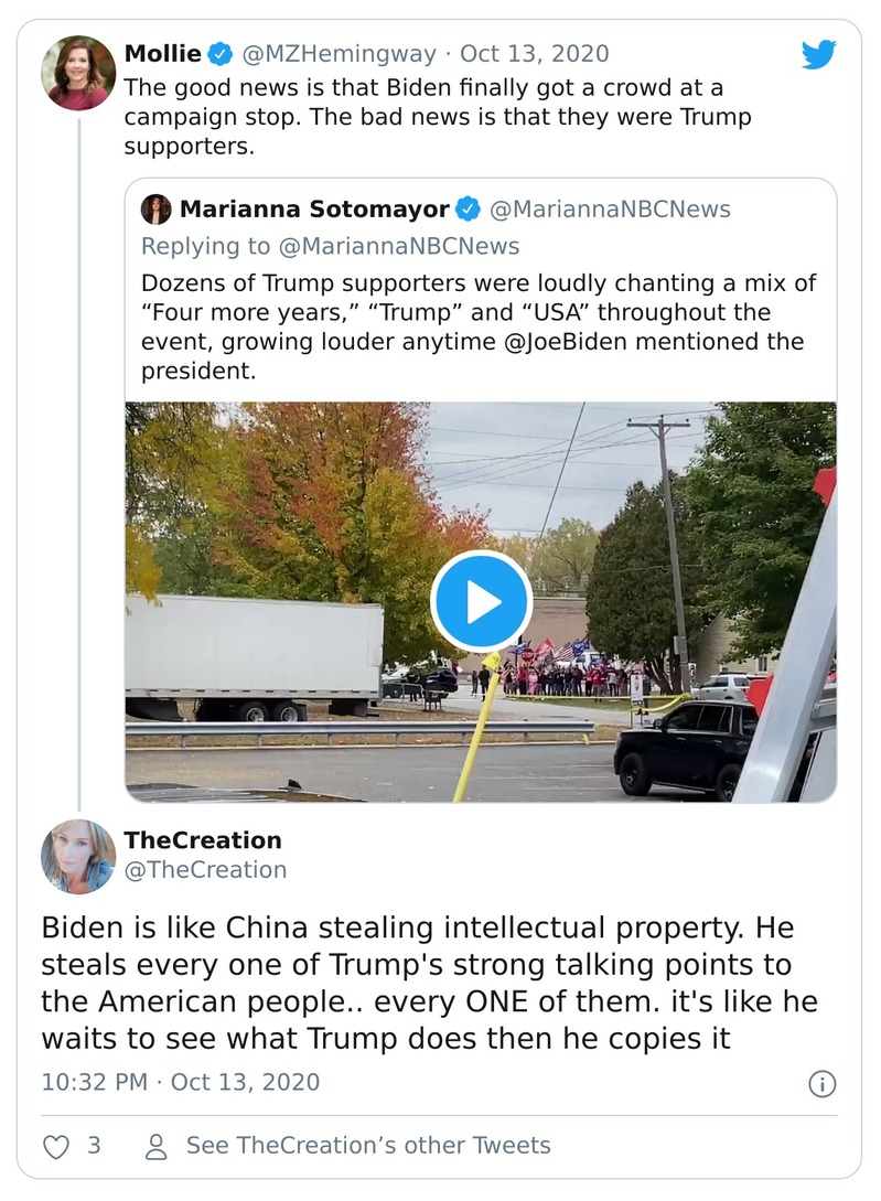 Post preview from Donald Trump