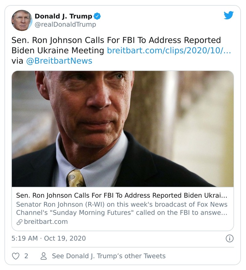 Post preview from Donald Trump