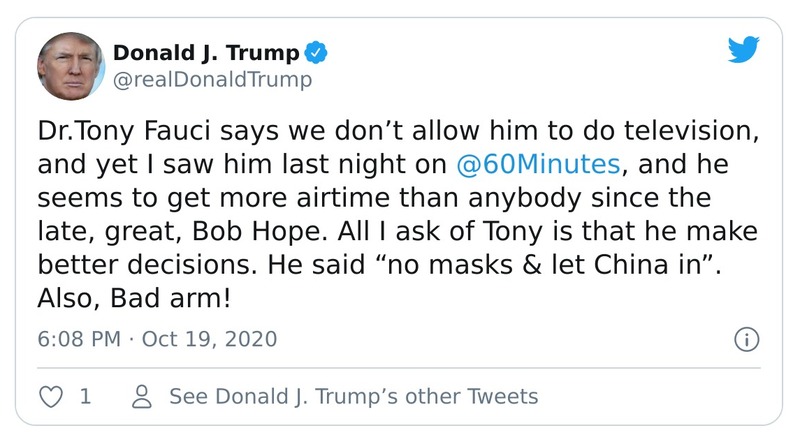 Post preview from Donald Trump