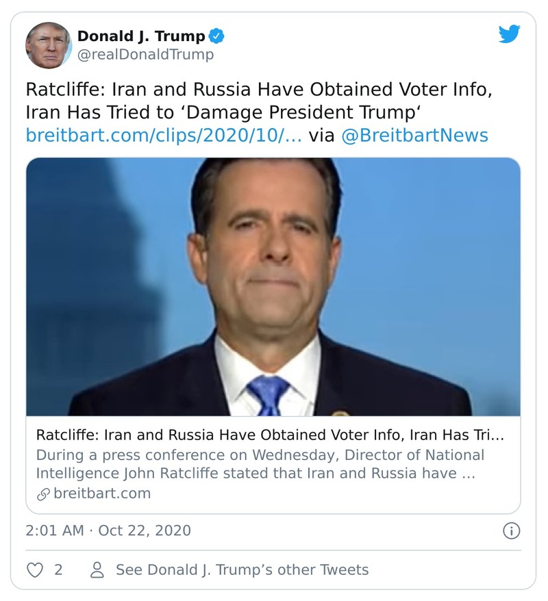 Post preview from Donald Trump