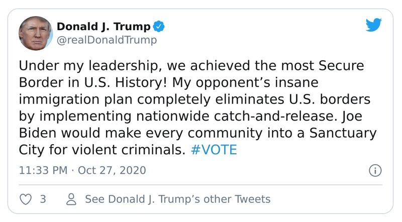 Post preview from Donald Trump