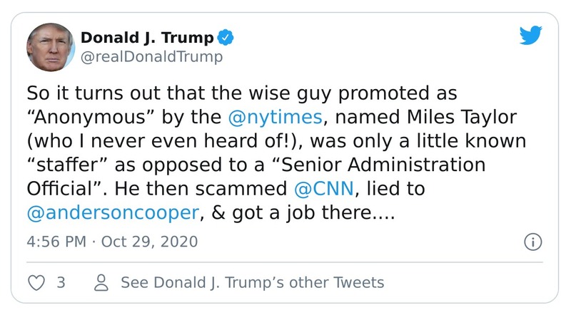 Post preview from Donald Trump